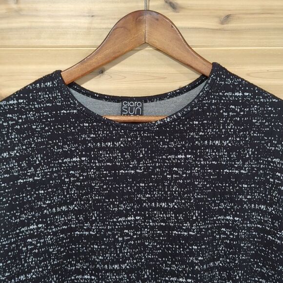 Clara Sun Woo Top Womens XS Black Tunic with Pockets Art Classic - Picture 2 of 9